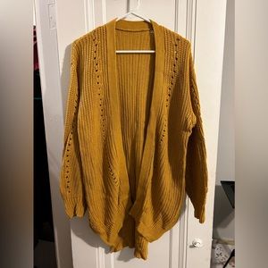 Long Mustard cardigan
